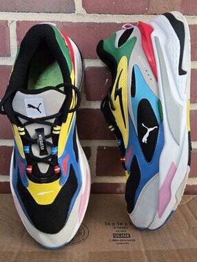 Puma RS-Fast Sneakers Men’s 10.5 Colorblock Chunky Retro Running Shoes